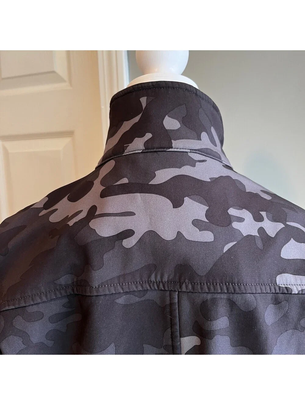 David Bitton Buffalo Camo Moto Jacket Men's Front Zipped Lined Small Bomber